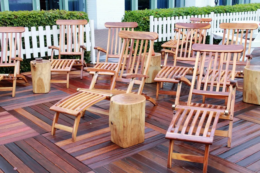 Deckchair Bali massives Teakholz T150 Ansicht 5