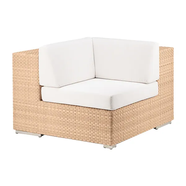 Lounge Corner Module Dedon bleach mit Kissensatz