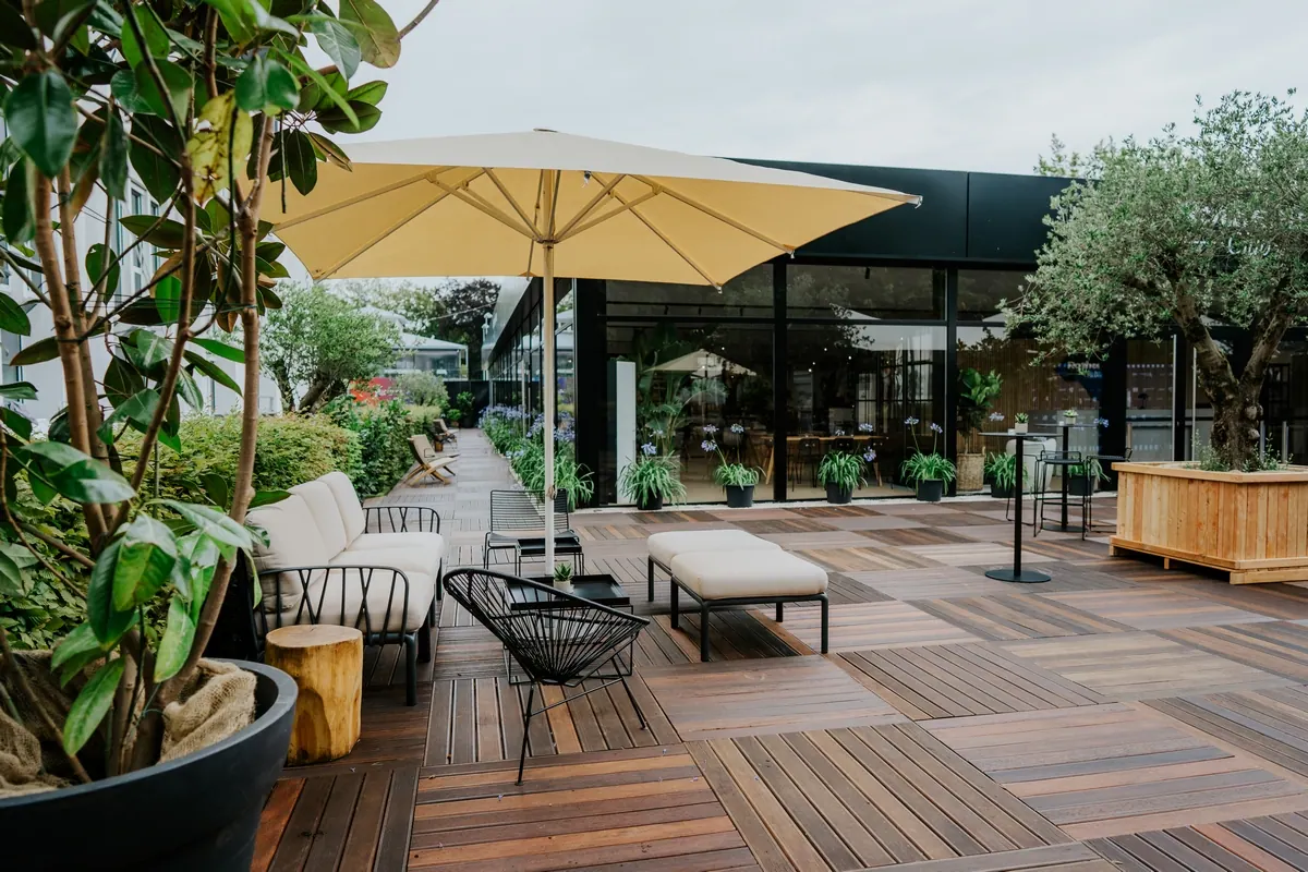 Loungehocker Komodo anthrazit mit Sitzkissen Ansicht 3