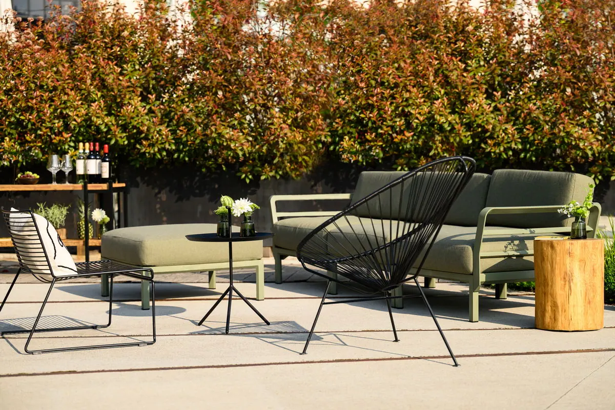 Loungehocker Maximo green mit Sitzkissen green Ansicht 3