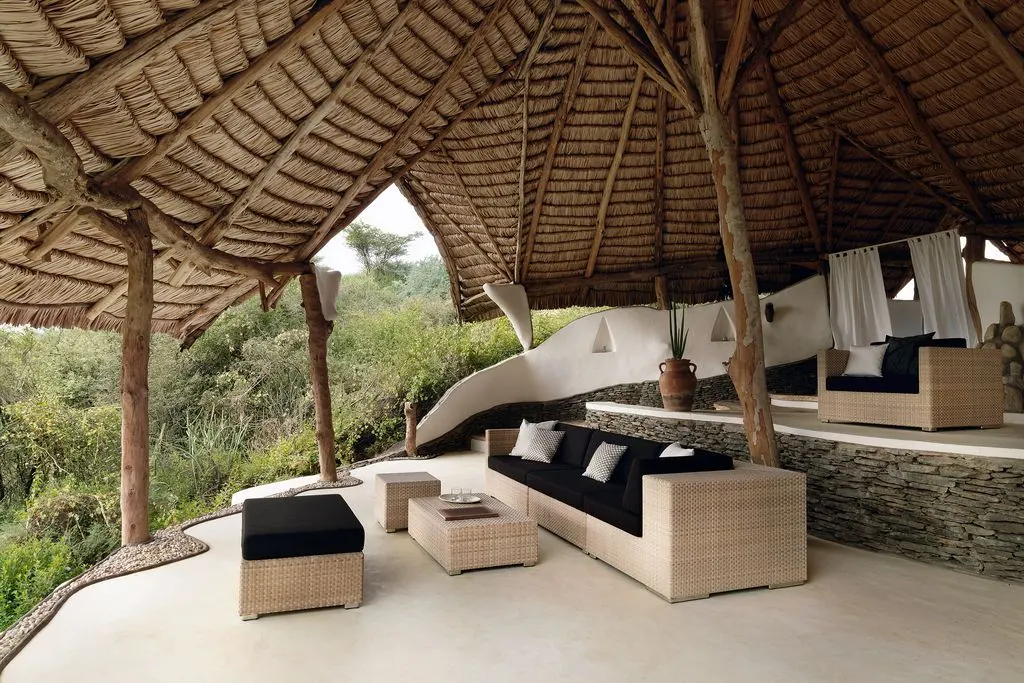 Lounge Center Module XXL Dedon bleach mit Kissensatz Ansicht 5