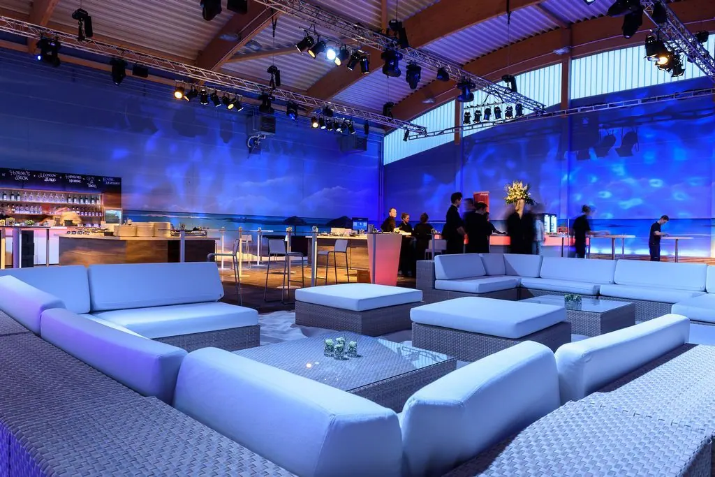 Lounge Center Module XXL Dedon bleach mit Kissensatz Ansicht 4
