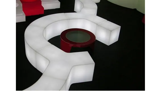 Loungetisch CUBE LED Ansicht 3