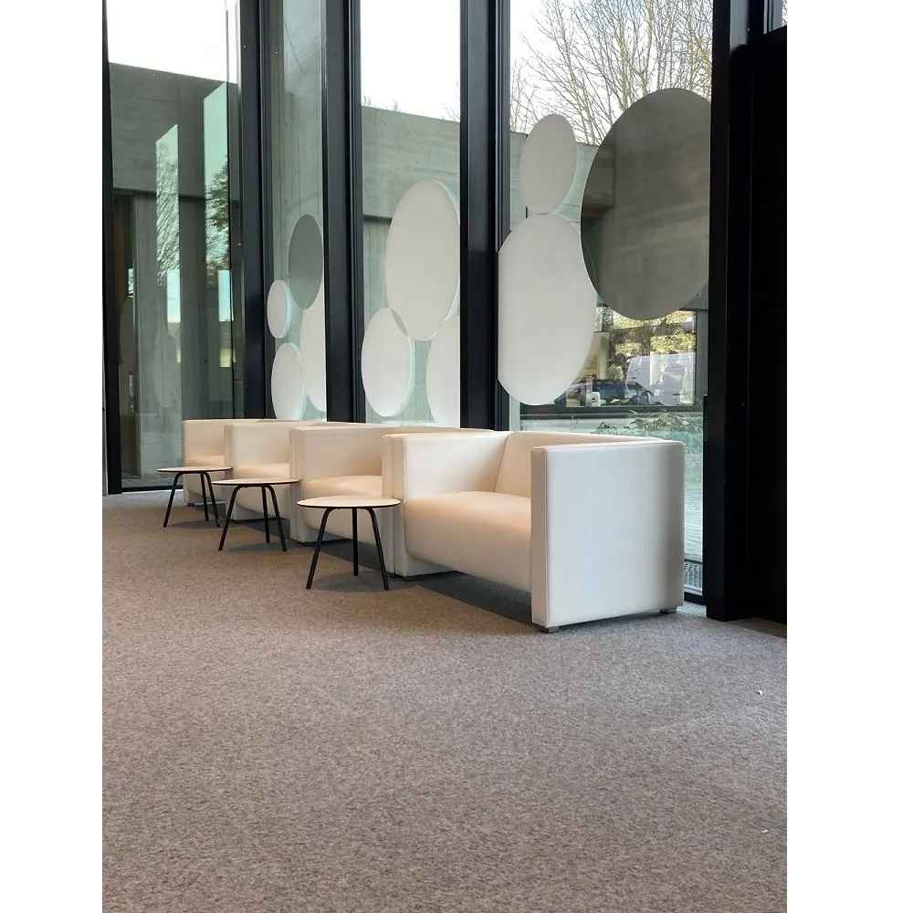 Lounge-Beistelltisch Biarritz KLEIN WEISS- schwarzes Gestell Ansicht 2
