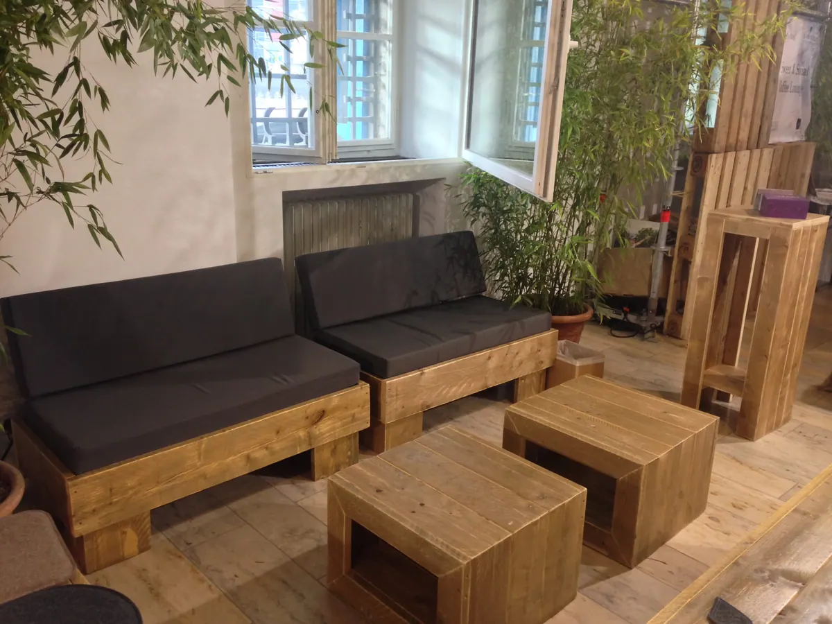 Lounge-Sofa Zweisitzer JUSTWOOD Ansicht 3