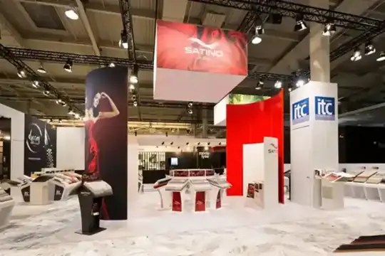 Aluvision-Systemstand Balta – Messebau – CREAVENTIS Messebau & Eventausstattung