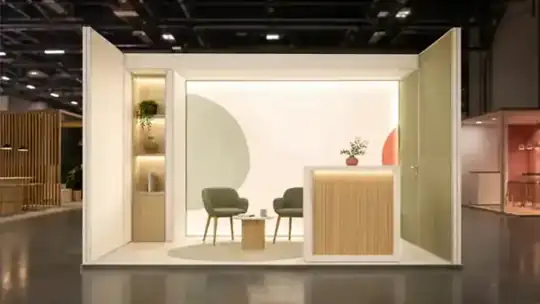 Aluvision-Systemstand – Mietmöbel, Messebau – CREAVENTIS Messebau & Eventausstattung