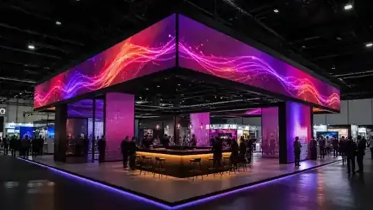 Aluvision-Systemstand – Mietmöbel, Messebau – CREAVENTIS Messebau & Eventausstattung