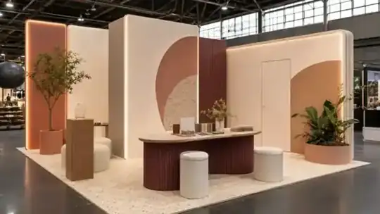 Aluvision-Systemstand – Mietmöbel, Messebau – CREAVENTIS Messebau & Eventausstattung