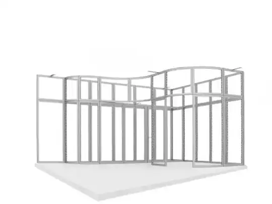 Aluvision-Systemstand Rascor – Mietmöbel, Logistik – CREAVENTIS Messebau & Eventausstattung