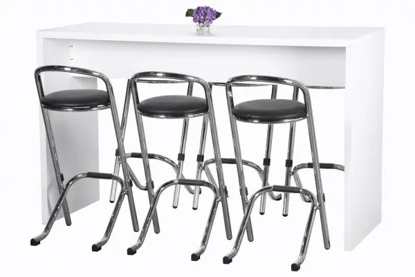 Barhocker Chrom Ansicht 3