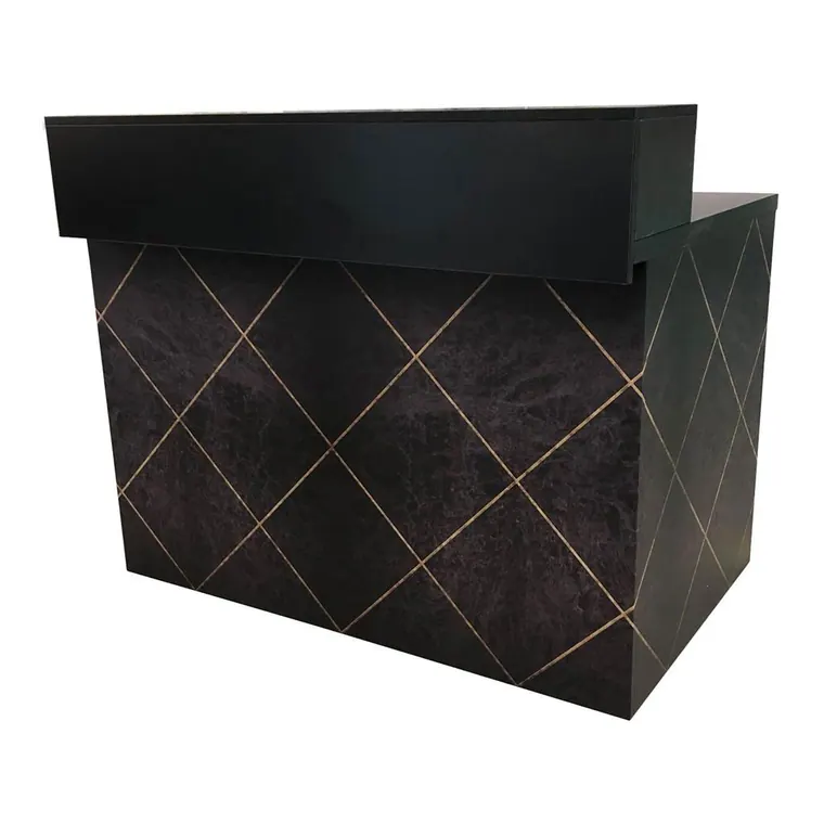 Thekenanlage Marmor SCHWARZ-GOLD Aufsatz