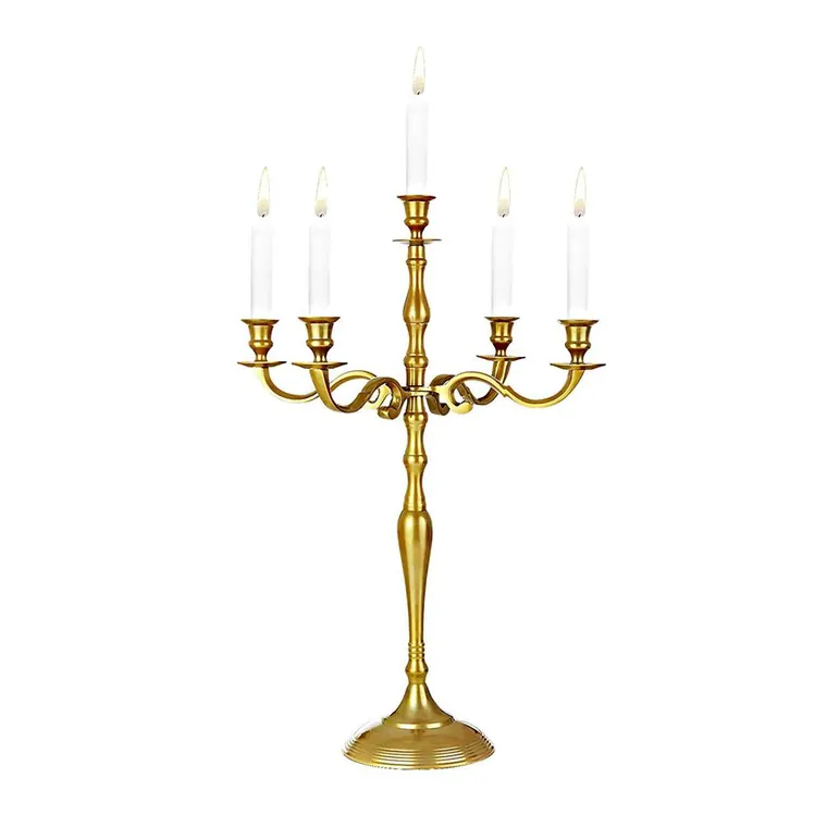 Kerzenleuchter GOLD 5-armig