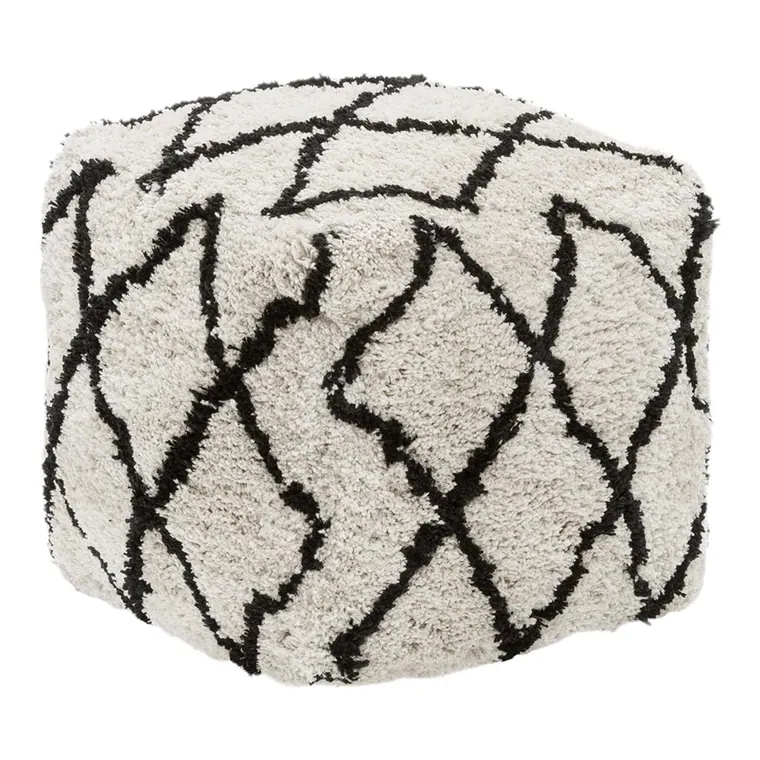 Handgetufteter Pouf Naima