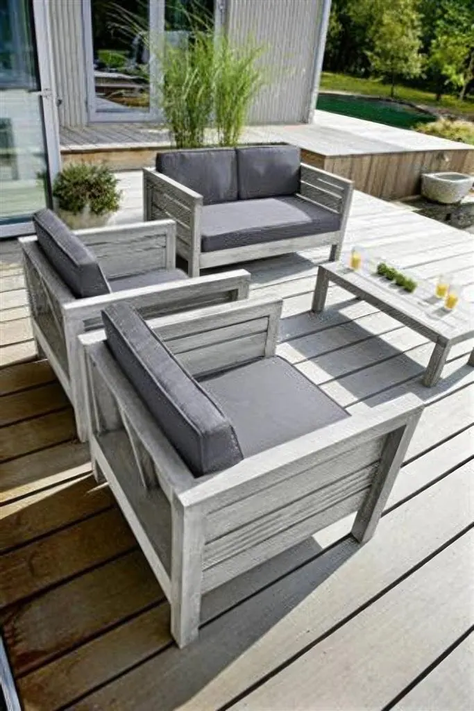Lounge Vintage Oak Sessel Ansicht 3