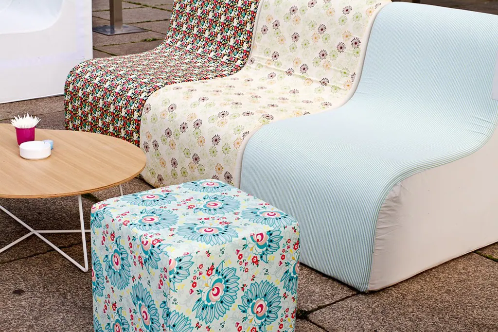 Sitzwürfel flower power Ansicht 4