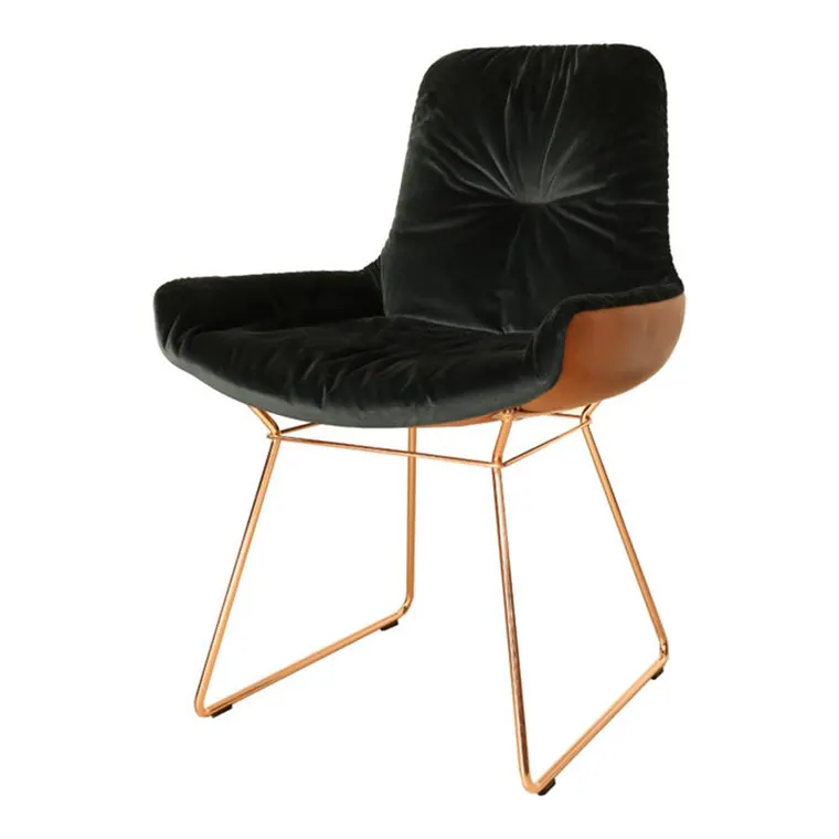 FREIFRAU Stuhl Leya low samt bronze