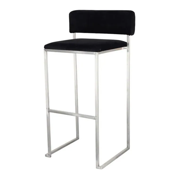 Barhocker Riva EDELSTAHL Samt