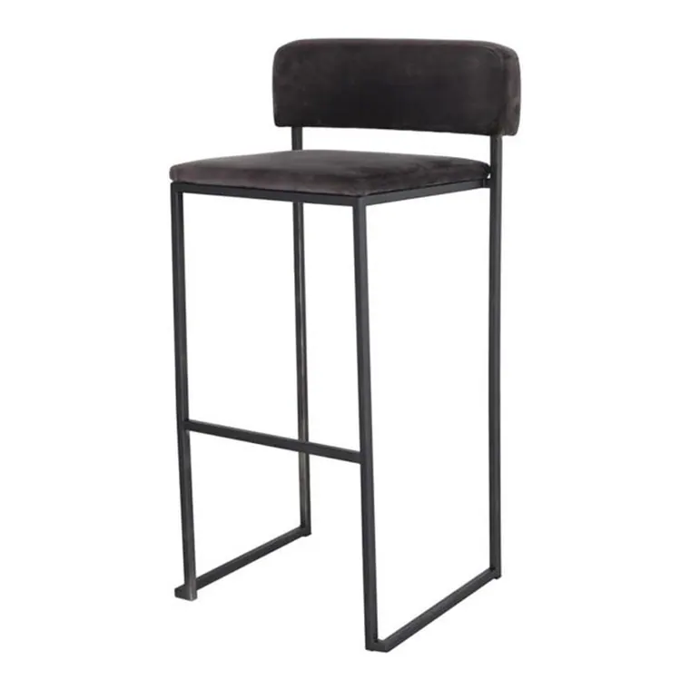 Barhocker Riva SCHWARZ Samt