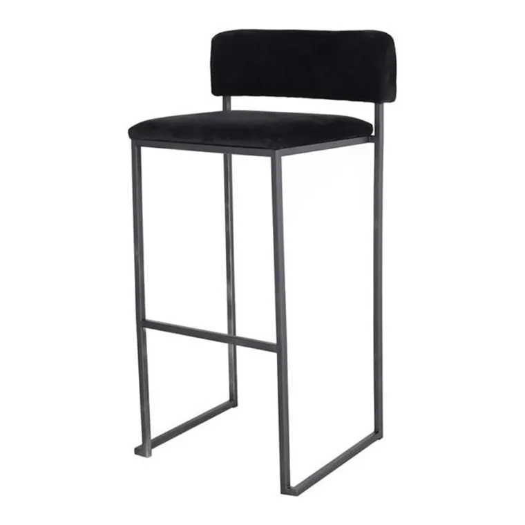 Barhocker Riva SCHWARZ Samt