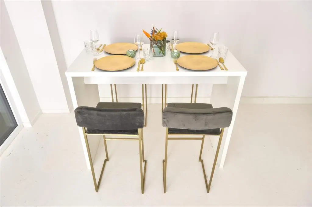 Barhocker Riva GOLD Samt Ansicht 2