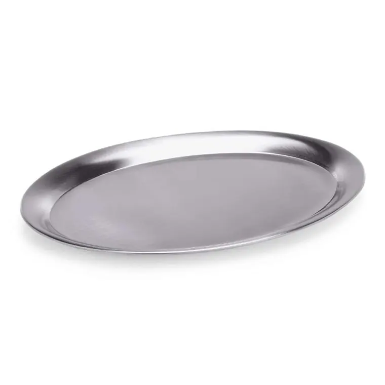 Edelstahltablett oval 60 x 40cm