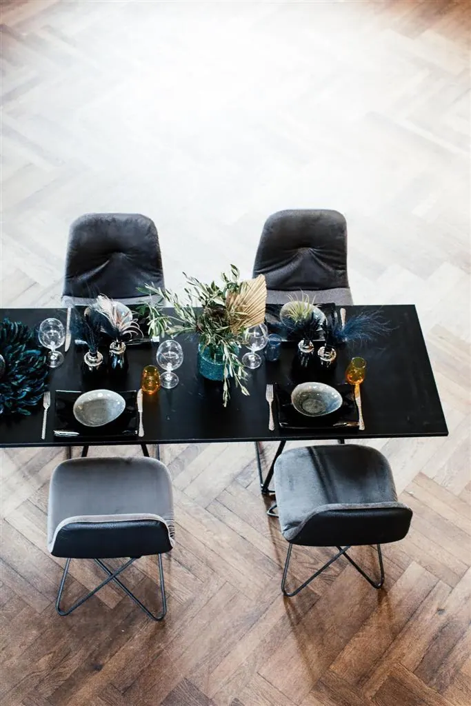 Tisch Lunar schwarz 180 x 70cm Ansicht 8