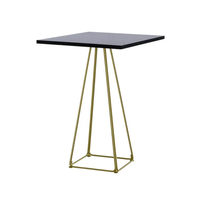 Stehtisch Lunar gold/schwarz 70x70x110cm (LxBxH)