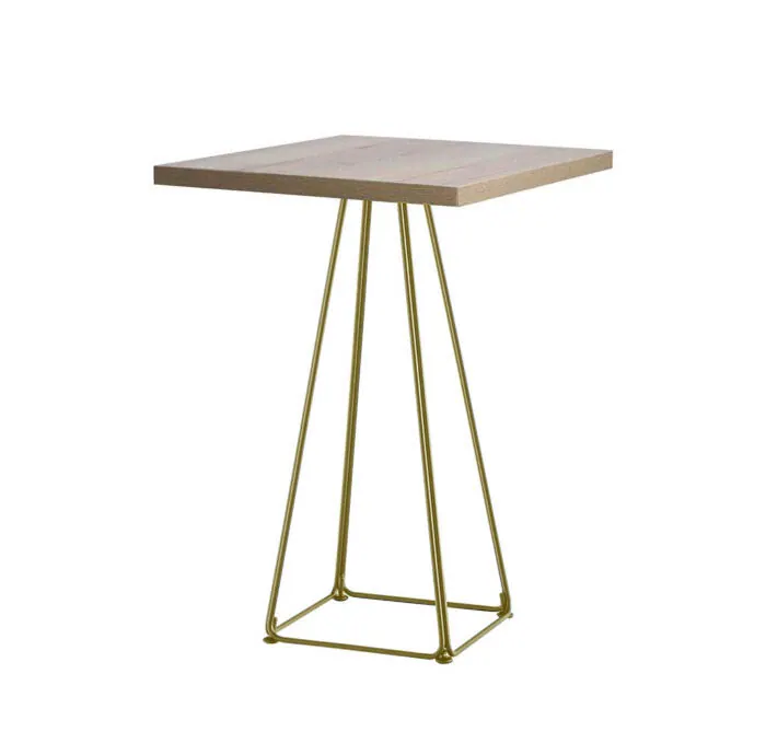 Stehtisch Lunar gold/eiche 70x70x110cm (LxBxH)