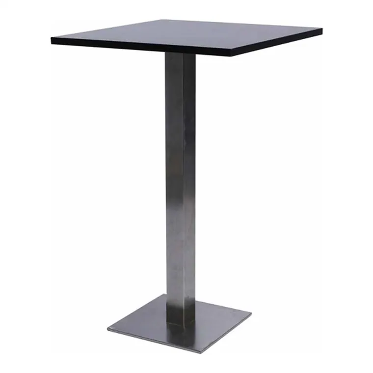 Stehtisch exklusiv schwarz 70x70x110cm (LxBxH)