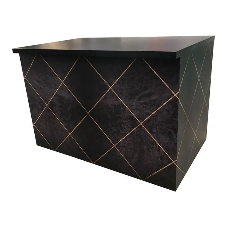 Buffetanlage Marmor SCHWARZ-GOLD Platte