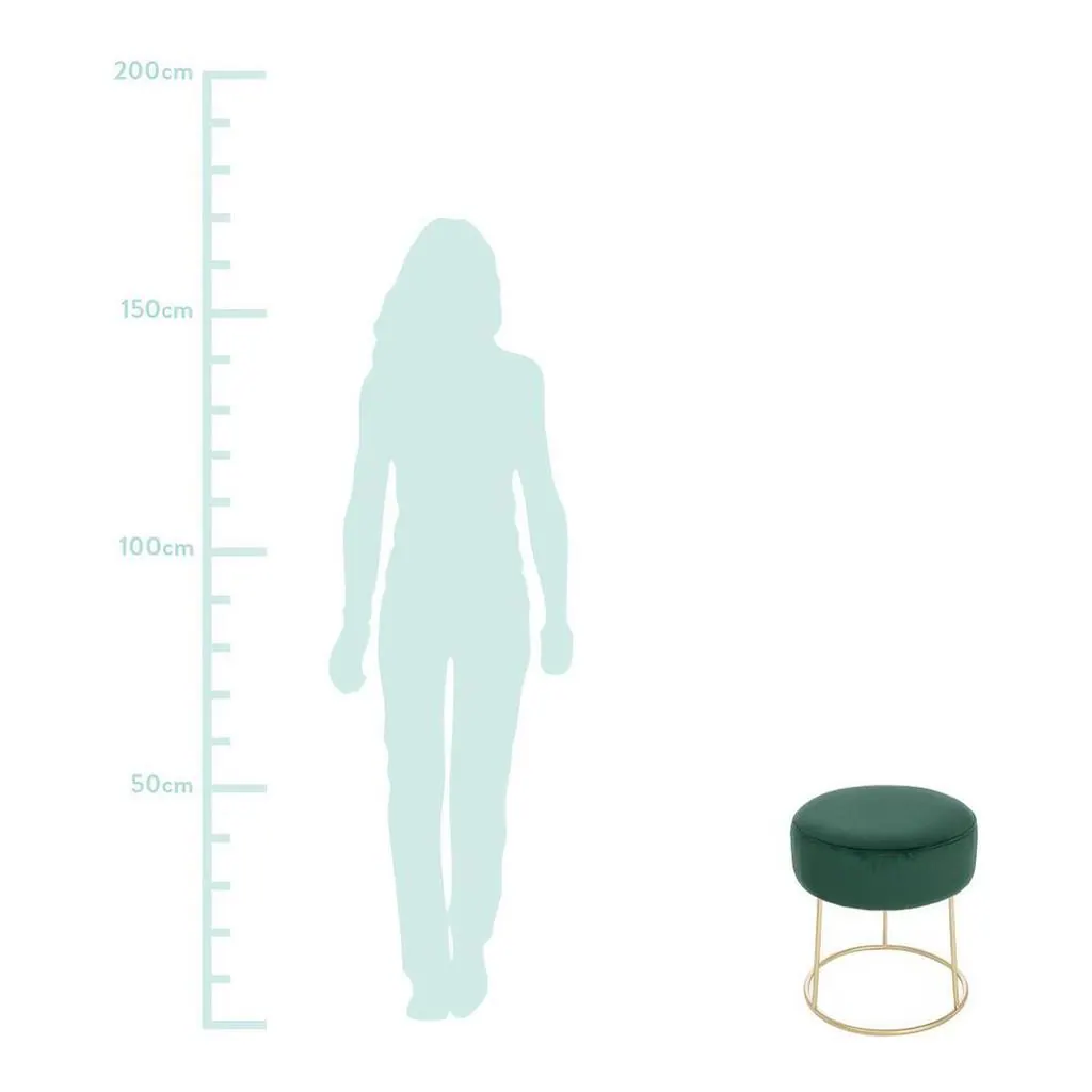 Samt-Hocker Clarissa Ansicht 2