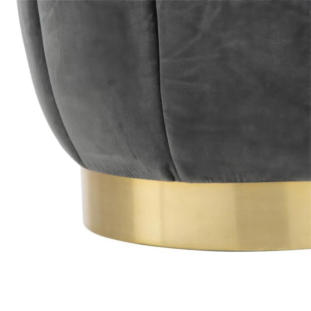 Samt-Hocker Hailee Ansicht 4
