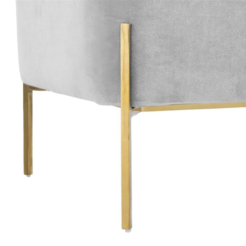 XL Samt-Hocker Harper Ansicht 6