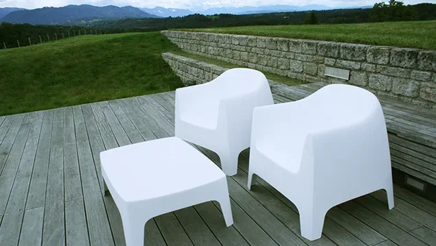 Outdoorsessel MALÉ weiß Ansicht 3