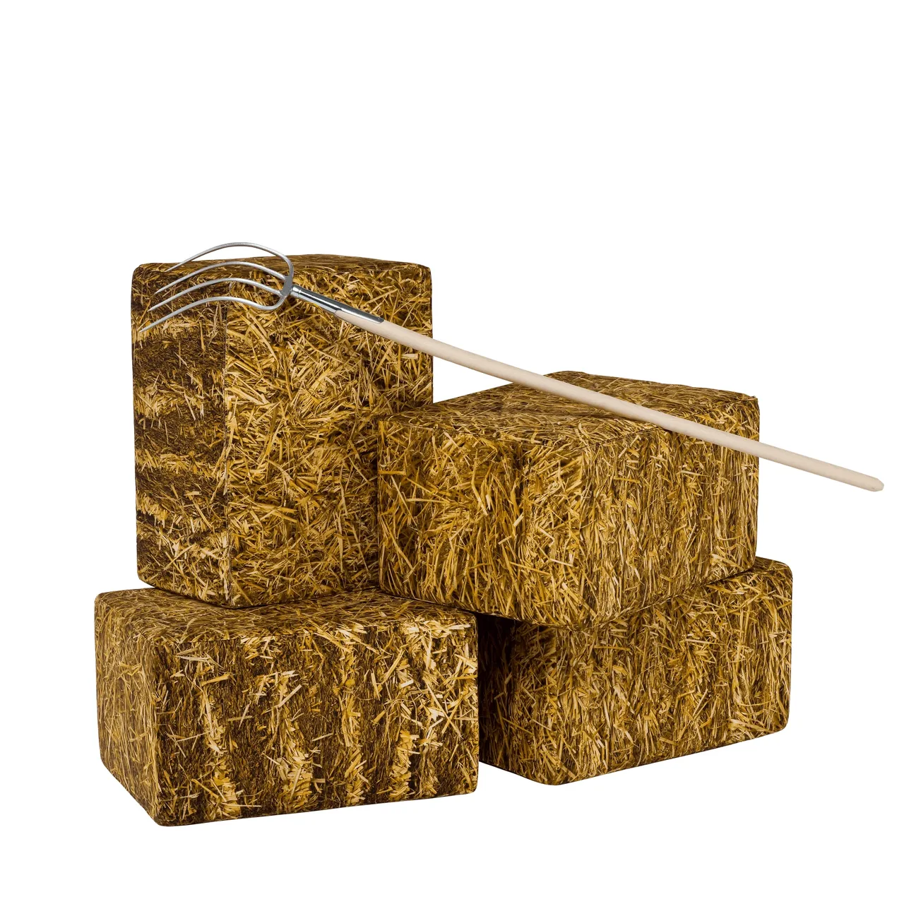 HEU+STROH – Hocker/Strohballen
