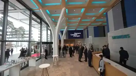 Siemens Campus Erlangen – Einweihung 2022 – CREAVENTIS Messebau & Eventausstattung