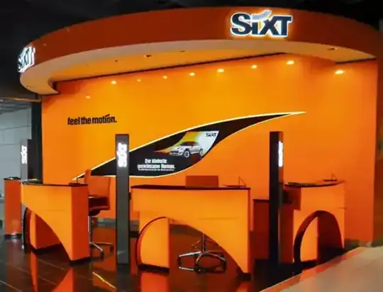 Ladenbau Sixt – CREAVENTIS Messebau & Eventausstattung