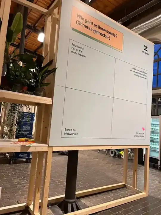 Zendesk „CX Update aus Berlin“ 2022 – Aufbau – CREAVENTIS Messebau & Eventausstattung